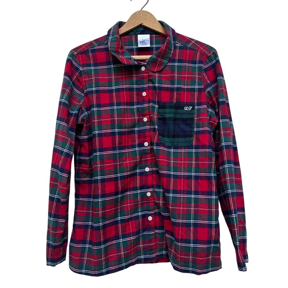 Vineyard Vines Flanel Pajama Top Medium